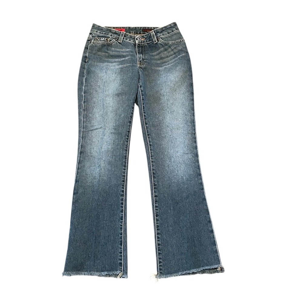 AG Adriano Goldschmied The Gemini Frayed Edge Bootcut Jeans Size 27‎